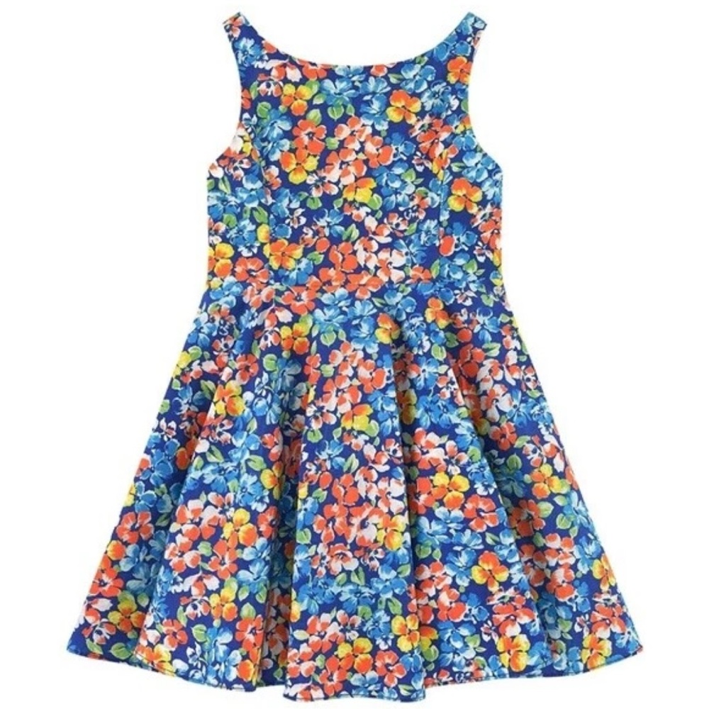 Polo by Ralph Lauren Blue Floral Kids Dress